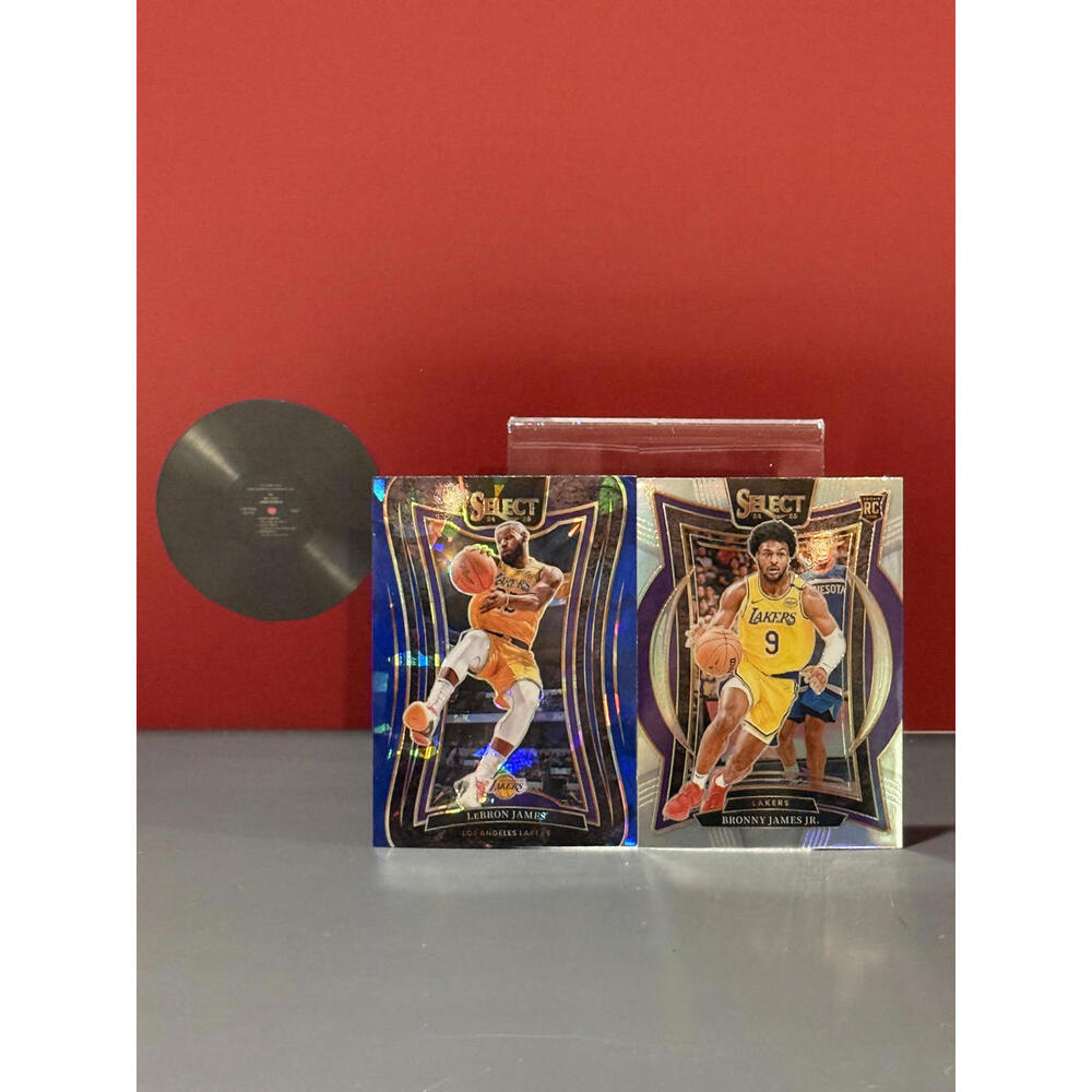2024-25 Panini Select LeBron James & Bronny James Jr Bundle - No. 310 & No. 90